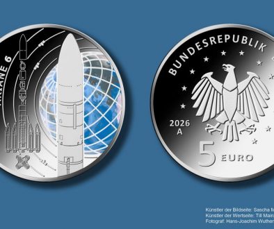 5-Euro-Sammlermünze „Ariane 6“ – Auftaktemission der Serie „Erforschung des Weltraums“