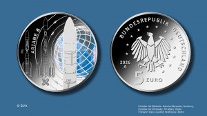 5-Euro-Sammlermünze „Ariane 6“ – Auftaktemission der Serie „Erforschung des Weltraums“