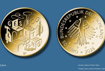 50-Euro-Sammlermünze „Gestaltung“ aus der Serie „Deutsches Handwerk“