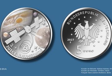 5-Euro-Sammlermünze 2027 JUICE-Raumsonde