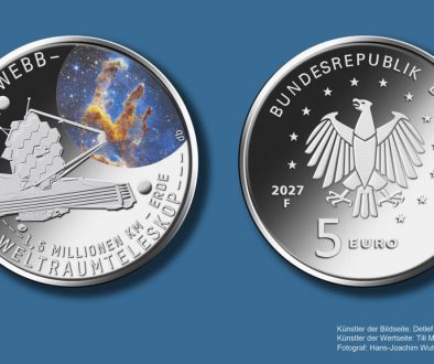 5-Euro-Sammlermünze 2027 „James-Webb-Weltraumteleskop“